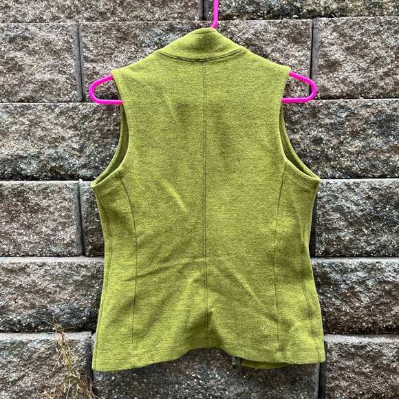 IBEX (made in USA) Carrie Vest - Lime Green- Size Small WOOL VGUC - Picture 8 of 10